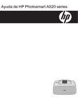HP Photosmart A520 Printer series El manual del propietario