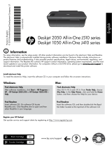 HP Deskjet 1050 All-in-One Printer series - J410 El manual del propietario
