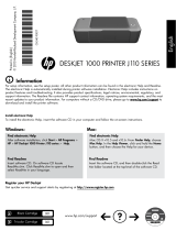 HP Deskjet 1000 Printer series - J110 El manual del propietario