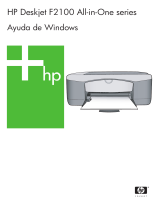HP Deskjet F2100 All-in-One Printer series El manual del propietario