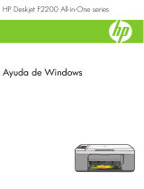 HP Deskjet F2200 All-in-One Printer series El manual del propietario