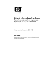 HP Compaq d220 Microtower Desktop PC Guia de referencia