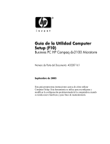 HP Compaq dx2100 Microtower PC Guía del usuario