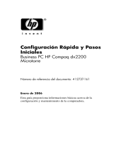 HP Compaq dx2200 Microtower PC Guía de inicio rápido