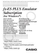 Casio fx-ES PLUS Emulator Subscription Manual de usuario