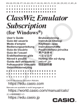 Casio ClassWiz Emulator Subscription Guía del usuario