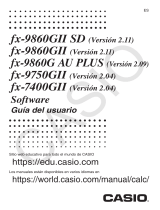 Casio fx-9860G AU PLUS El manual del propietario