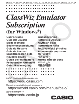 Casio ClassWiz Emulator Subscription Manual de usuario