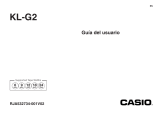 Casio KL-G2 Manual de usuario