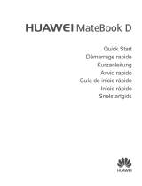 Huawei Matebook D Guía de inicio rápido