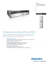 Philips DVDR3430V/58 Product Datasheet