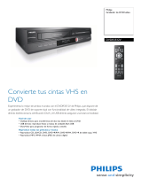 Philips DVDR3512V/12 Product Datasheet