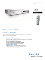 Philips DVDR3360H/58 Product Datasheet