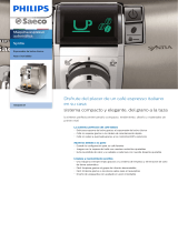 Saeco HD8837/47 Product Datasheet