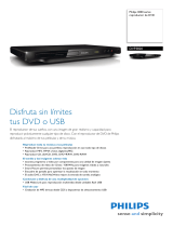 Philips DVP3820/55 Product Datasheet