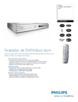 Philips DVDR3350H/55 Product Datasheet