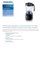 Philips HR2160/40 Product Datasheet
