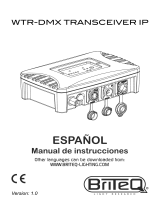 Briteq WTR-DMX TRANSCEIVER IP El manual del propietario