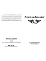 American Acoustics AAL18 El manual del propietario