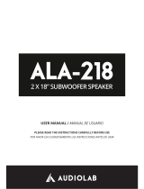 Audiolab ala-218 Manual de usuario