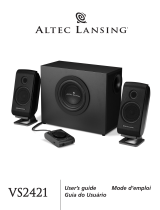 Altec Lansing VS2521 Manual de usuario