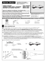 American Standard Tissue Holder 2823 Manual de usuario