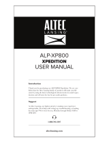 Altec Lansing XPEDITION 8 Manual de usuario