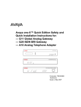 Avaya one-X Quick Edition G11 Global Analog Gateway Guía de instalación