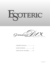 Esoteric Grandioso D1X El manual del propietario