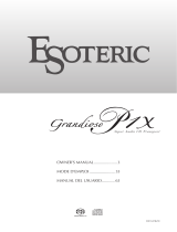 Esoteric Grandioso P1X El manual del propietario
