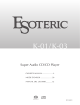 Esoteric K-01 El manual del propietario
