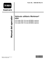 Toro Workman HDX Utility Vehicle Manual de usuario