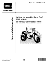 Toro Sand Pro 3040 Traction Unit Manual de usuario