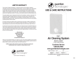 Guardian Technologies 3 in 1 Air Cleaning System: Model AC4020 El manual del propietario
