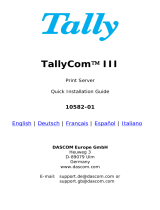 Tally Dascom TallyCom III Guía de inicio rápido
