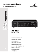 Monacor PA-402 Manual de usuario
