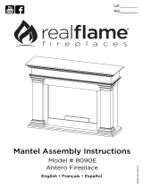Real Flame 8090E-BLK El manual del propietario