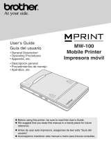 Brother MW-100 - m-PRINT B/W Direct Thermal Printer Manual de usuario