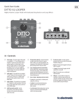 TCElectronic DITTO X2 LOOPER Guía de inicio rápido