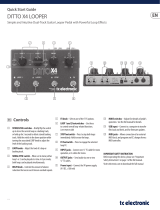 TCElectronic Ditto X4 Looper Guía de inicio rápido