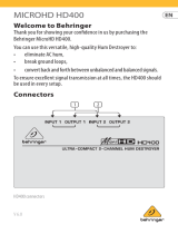 Behringer Microhd HD400 Manual de usuario