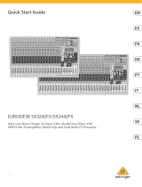 Behringer SX3242FX Guía de inicio rápido