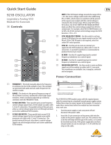 Behringer 921B Oscillator Legendary Analog VCO Module for Eurorack Guía de inicio rápido