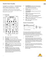 Behringer SAMPLE & HOLD / RANDOM VOLTAGE MODULE 1036 Guía de inicio rápido