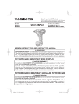 Metabo HPT WH 10DFL2 Manual de usuario