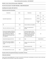 Whirlpool WFC 3C26 P Product Information Sheet