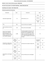 Whirlpool TDLR 7220LS SP/N Product Information Sheet