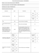 Whirlpool FFB 8458 WV EU Product Information Sheet