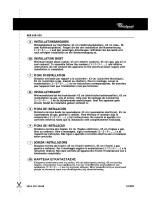 Whirlpool AKR 939 IX Program Chart