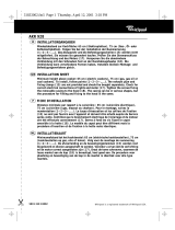 Whirlpool AKR 928 IX Program Chart